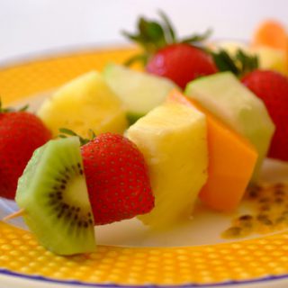 Fruit Kebobs For Children's Party