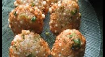 Sabudana Vada Recipe With Green Chutney