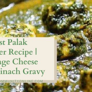 Easiest Palak Paneer Recipe | How To Make Easy Palak Paneer | Cottage Cheese In Spinach Gravy | Women Community Online Blog