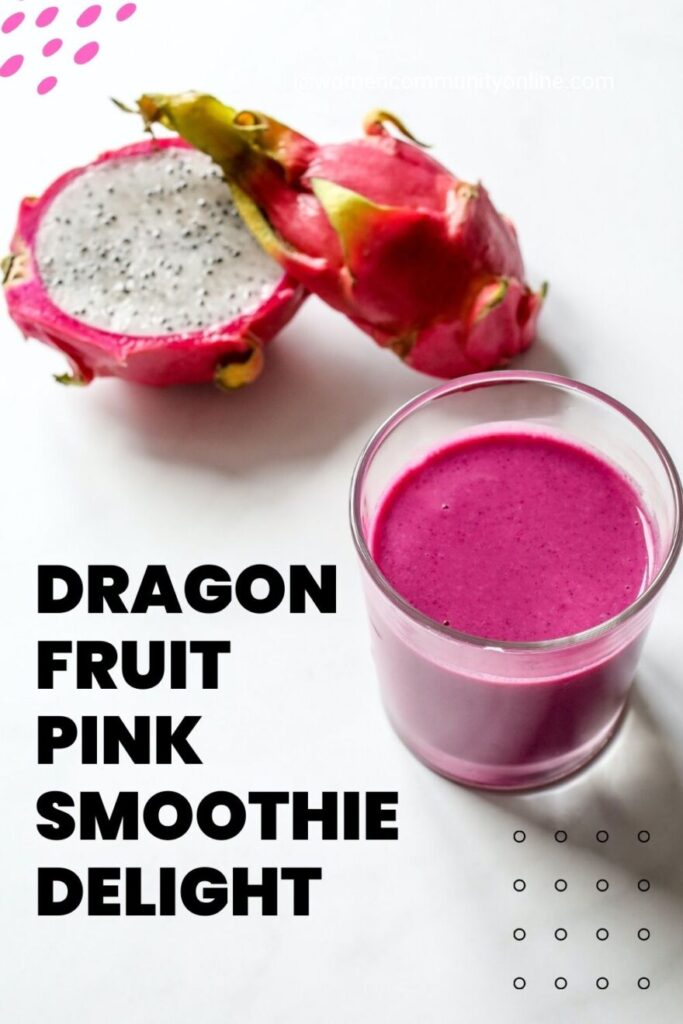 Dragon Fruit Smoothie, Pink Smoothie, Tropical Smoothie, Healthy Breakfast, Vegan Smoothie, Refreshing Drink Summer Smoothie, Dairy-Free Smoothie, Gluten-Free Smoothie, Superfood Recipe, Antioxidant-Rich, Nutrient-Packed, Weight Loss Recipe, Low-Calorie Smoothie, Hydrating Drink