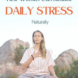 Woman practicing mindfulness and relaxation techniques for stress relief