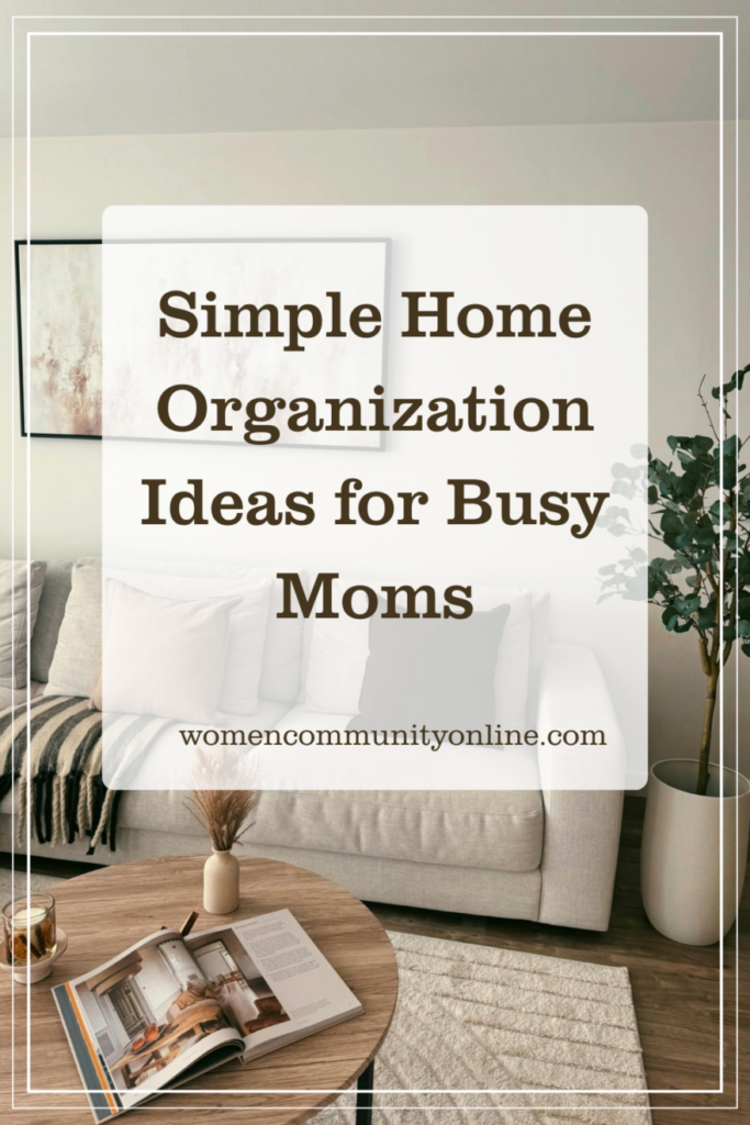 Organized family home with labeled storage bins and clutter-free living spaces