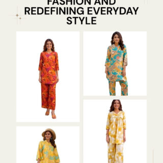 Women wearing stylish floral co ord sets during a sunny summer day