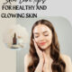 Woman with healthy glowing skin standing near a window during monsoon season with fresh natural light